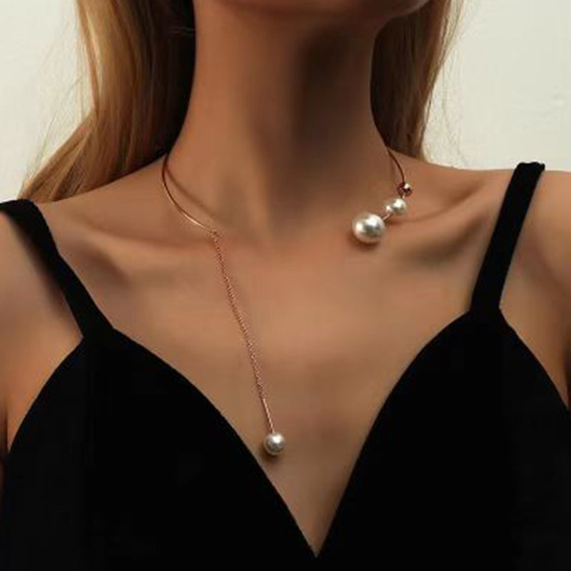 Pearl Love Multi-Layer Necklace - Elegant Layered Chain for Women