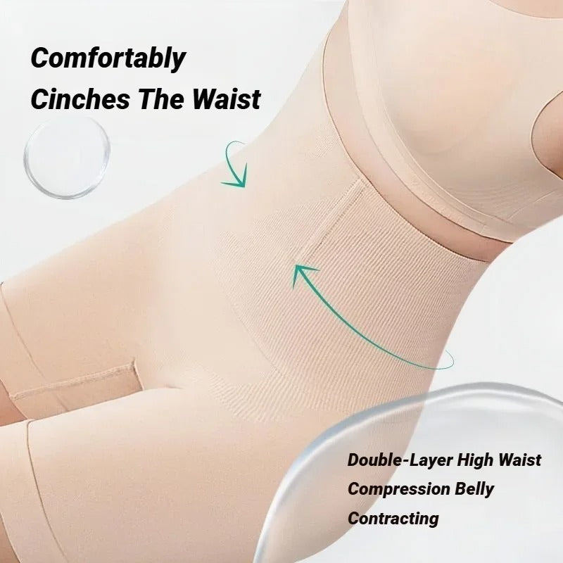 High-Waist Tummy Control Shapewear Shorts - Butt Lifting & Slimming Body Shaper