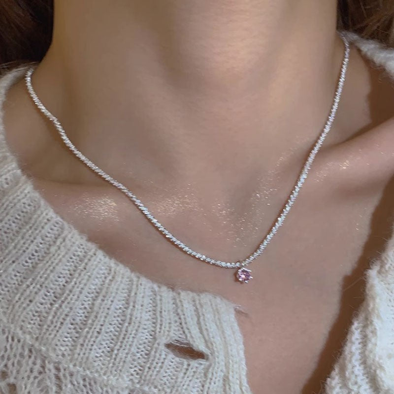 Pearl Love Clavicle Necklace – Elegant Chain for Women