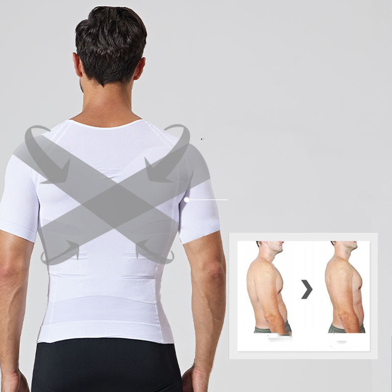Men’s Compression Shapewear Vest – Slimming Body Shaper Tummy Control & Posture Support Tank