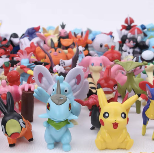24 pcs Pokemon Figures pack Pikachu Action Models, Collectible Gifts