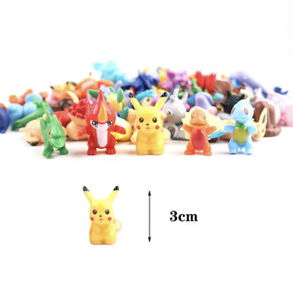 24 pcs Pokemon Figures pack Pikachu Action Models, Collectible Gifts