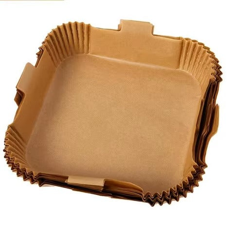 9 Inch Premium Air Fryer Liners – 100PCS Disposable Non-Stick Easy Clean Baking Paper