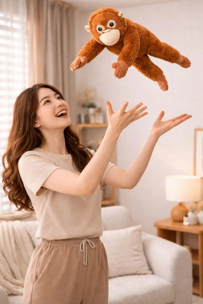 🐒 66cm Viral PUNCH Djungelskog Orangutan Sad Monkey Plush – Emotional Support Stuffed Toy (Trending Plushie in 2026)