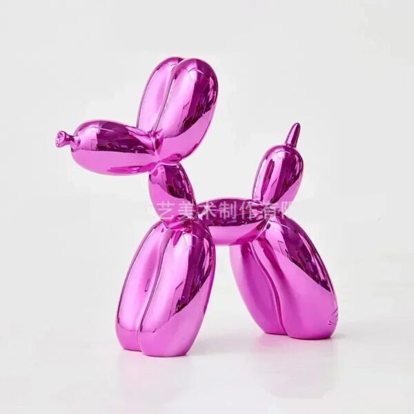 Mini Ceramic Balloon Dog Statue – Nordic Animal Decorative Figurine for Home & Office