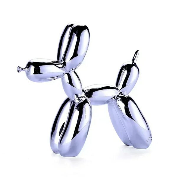 Mini Ceramic Balloon Dog Statue – Nordic Animal Decorative Figurine for Home & Office
