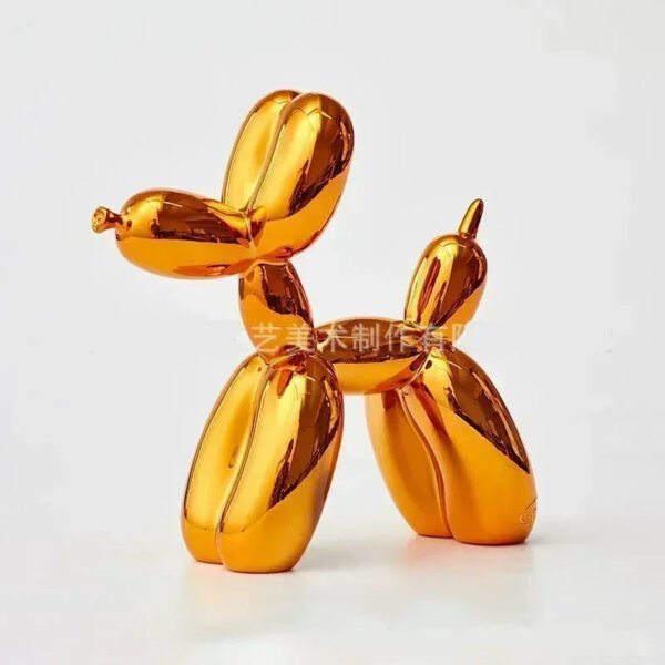 Mini Ceramic Balloon Dog Statue – Nordic Animal Decorative Figurine for Home & Office