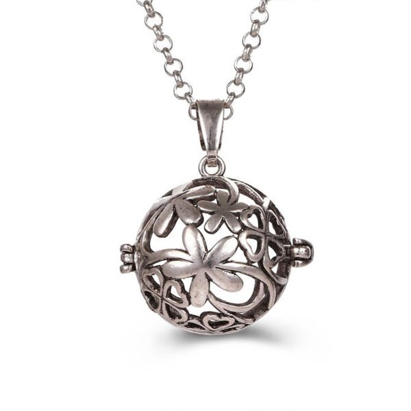 Aromatherapy Zircon Cage Necklace - Essential Oil Diffuser Pendant