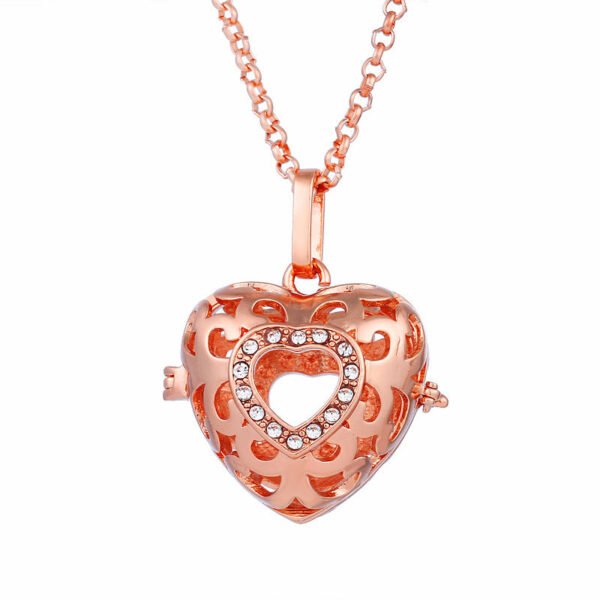 Aromatherapy Zircon Cage Necklace - Essential Oil Diffuser Pendant