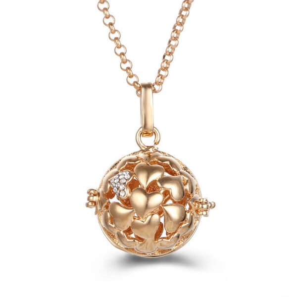 Aromatherapy Zircon Cage Necklace - Essential Oil Diffuser Pendant