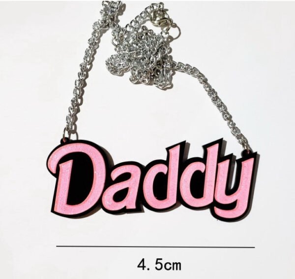 Daddy Pendant Necklace – CALL ME DADDY - Symbolic Minimal Chain