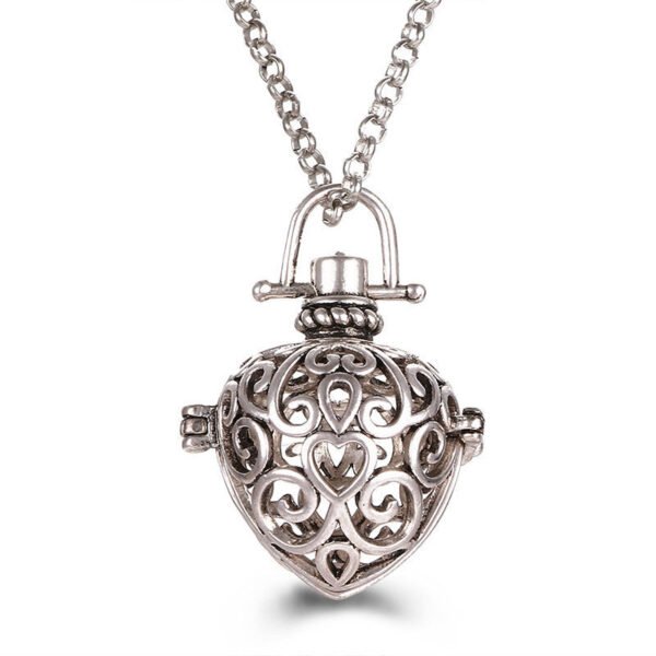 Aromatherapy Zircon Cage Necklace - Essential Oil Diffuser Pendant