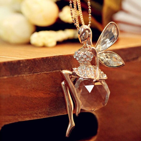 Angel Pendant Necklace – Elegant Symbolic Chain for Women
