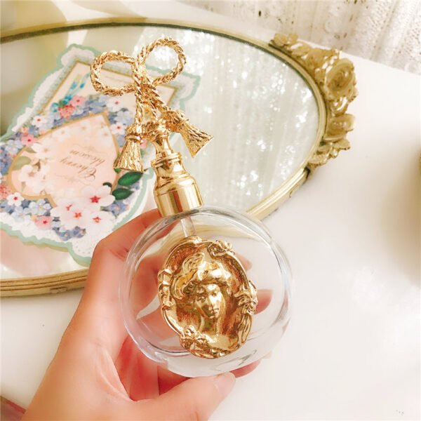 Antique Gilt Perfume Bottle – Decorative Vintage Fragrance Container