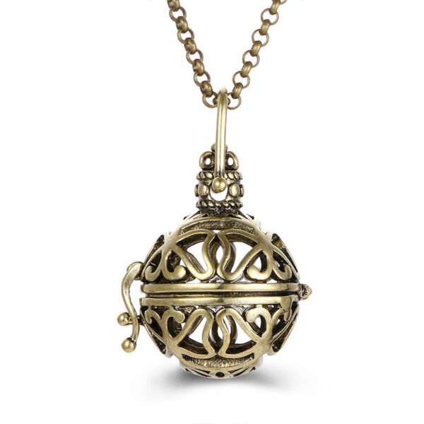 Aromatherapy Zircon Cage Necklace - Essential Oil Diffuser Pendant