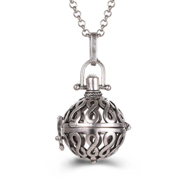 Aromatherapy Zircon Cage Necklace - Essential Oil Diffuser Pendant