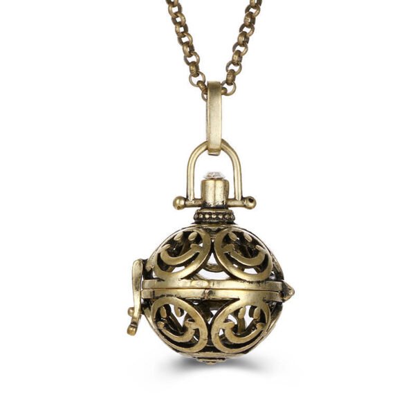Aromatherapy Zircon Cage Necklace - Essential Oil Diffuser Pendant
