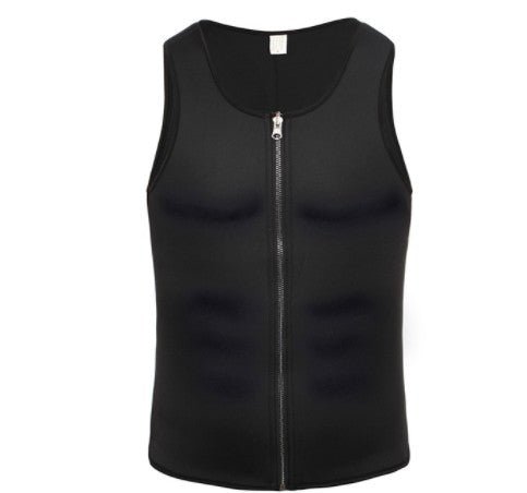 Men’s Waist Trainer Tank Top – Slimming Compression Body Shaper Vest