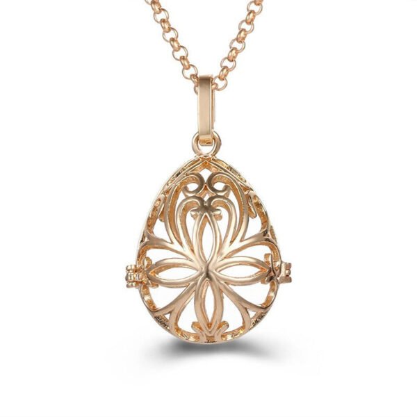 Aromatherapy Zircon Cage Necklace - Essential Oil Diffuser Pendant