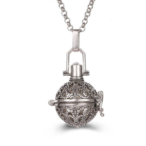 Aromatherapy Zircon Cage Necklace - Essential Oil Diffuser Pendant