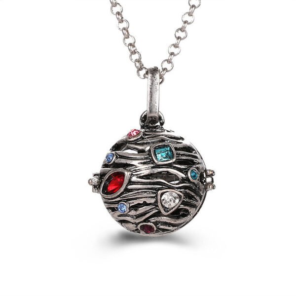 Aromatherapy Zircon Cage Necklace - Essential Oil Diffuser Pendant