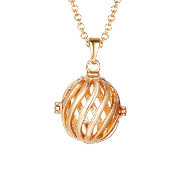 Aromatherapy Zircon Cage Necklace - Essential Oil Diffuser Pendant