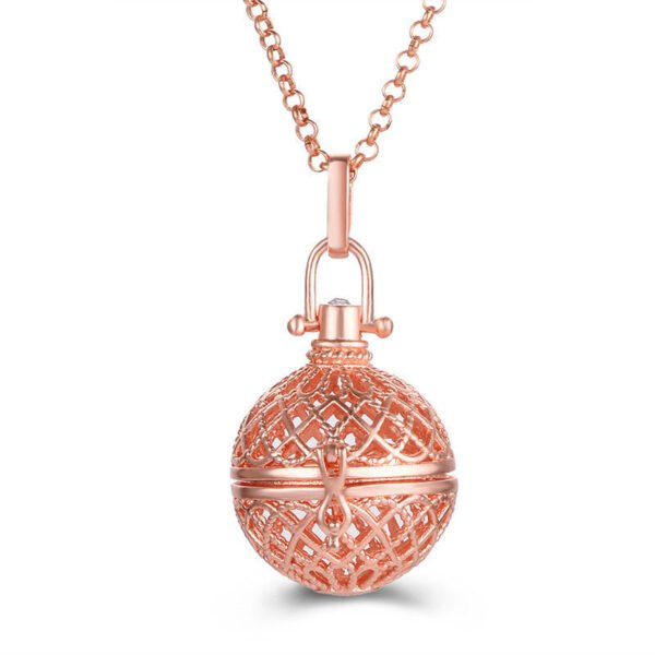 Aromatherapy Zircon Cage Necklace - Essential Oil Diffuser Pendant