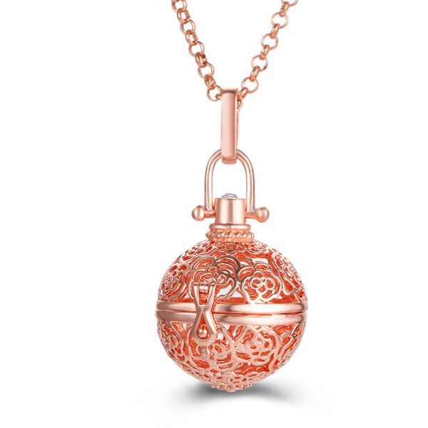 Aromatherapy Zircon Cage Necklace - Essential Oil Diffuser Pendant