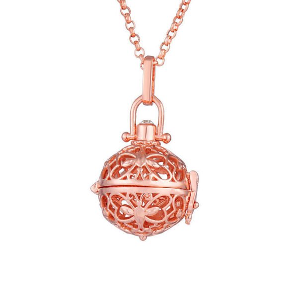 Aromatherapy Zircon Cage Necklace - Essential Oil Diffuser Pendant