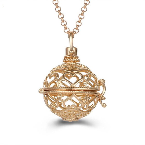Aromatherapy Zircon Cage Necklace - Essential Oil Diffuser Pendant