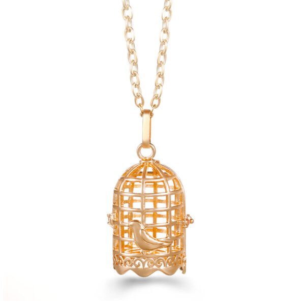 Aromatherapy Zircon Cage Necklace - Essential Oil Diffuser Pendant