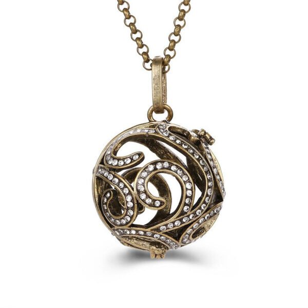 Aromatherapy Zircon Cage Necklace - Essential Oil Diffuser Pendant