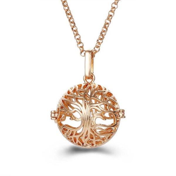 Aromatherapy Zircon Cage Necklace - Essential Oil Diffuser Pendant