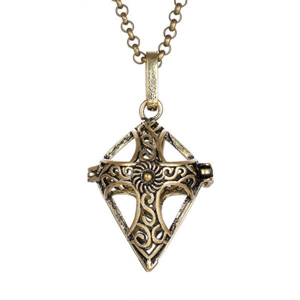 Aromatherapy Zircon Cage Necklace - Essential Oil Diffuser Pendant