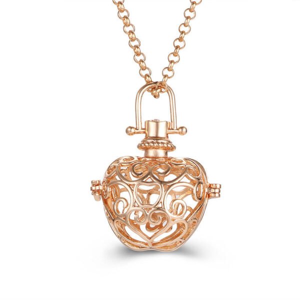 Aromatherapy Zircon Cage Necklace - Essential Oil Diffuser Pendant