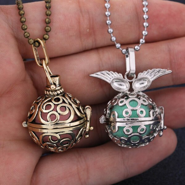 Aromatherapy Zircon Cage Necklace - Essential Oil Diffuser Pendant