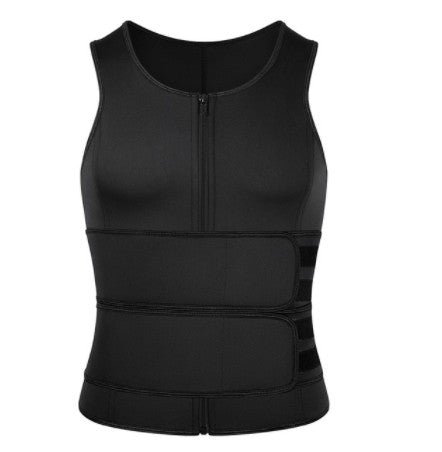 Men’s Waist Trainer Tank Top – Slimming Compression Body Shaper Vest