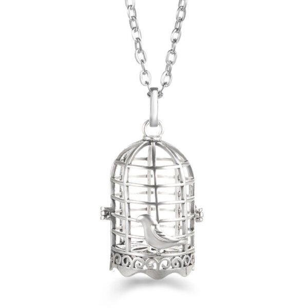 Aromatherapy Zircon Cage Necklace - Essential Oil Diffuser Pendant