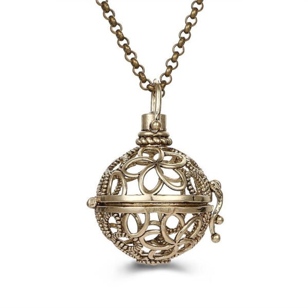 Aromatherapy Zircon Cage Necklace - Essential Oil Diffuser Pendant