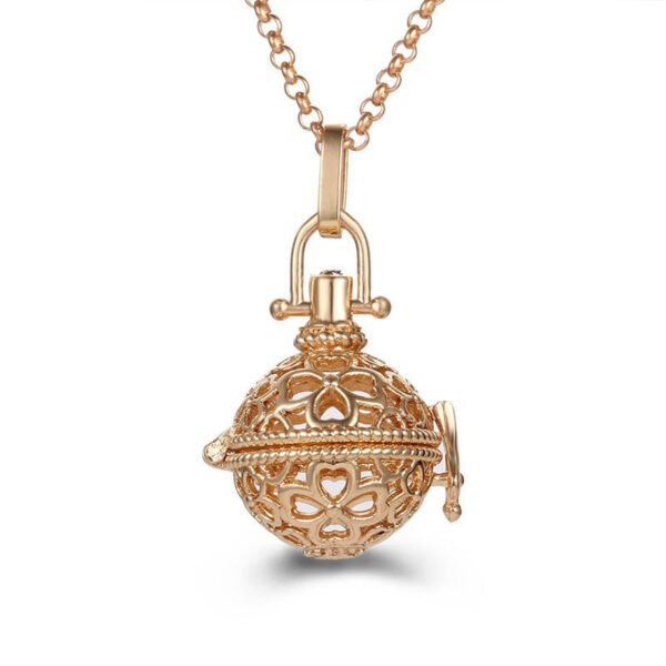 Aromatherapy Zircon Cage Necklace - Essential Oil Diffuser Pendant