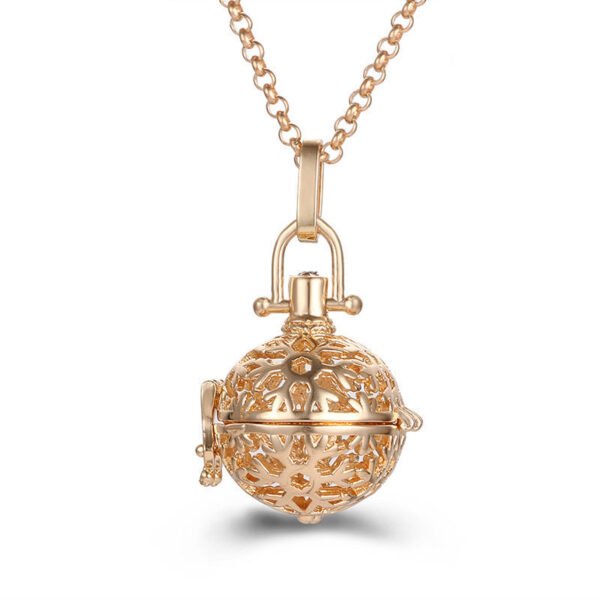 Aromatherapy Zircon Cage Necklace - Essential Oil Diffuser Pendant
