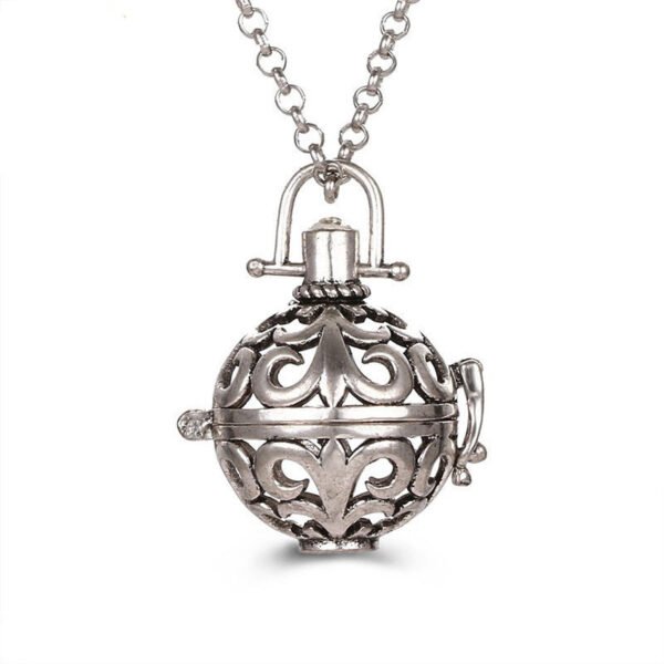 Aromatherapy Zircon Cage Necklace - Essential Oil Diffuser Pendant