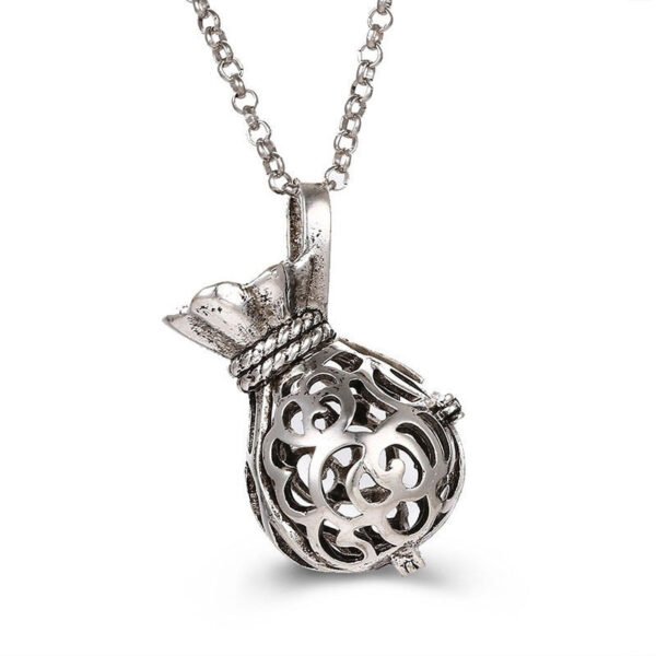 Aromatherapy Zircon Cage Necklace - Essential Oil Diffuser Pendant
