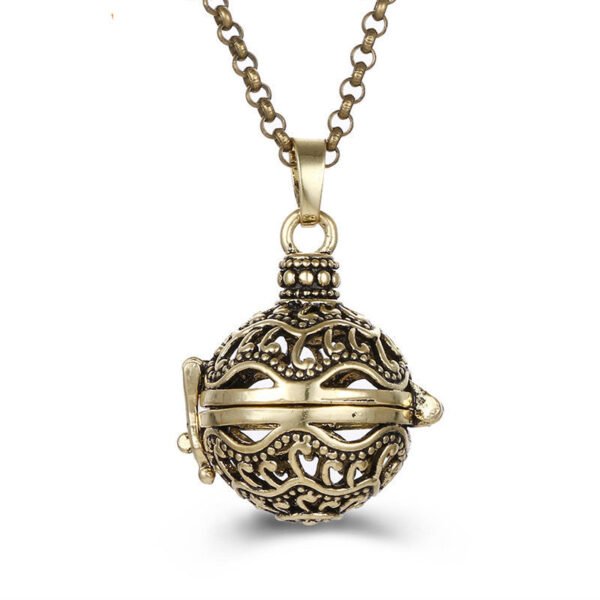 Aromatherapy Zircon Cage Necklace - Essential Oil Diffuser Pendant