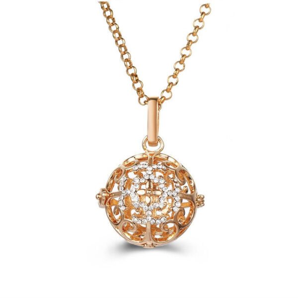 Aromatherapy Zircon Cage Necklace - Essential Oil Diffuser Pendant