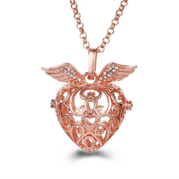 Aromatherapy Zircon Cage Necklace - Essential Oil Diffuser Pendant