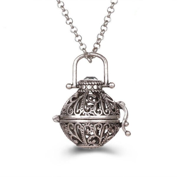 Aromatherapy Zircon Cage Necklace - Essential Oil Diffuser Pendant