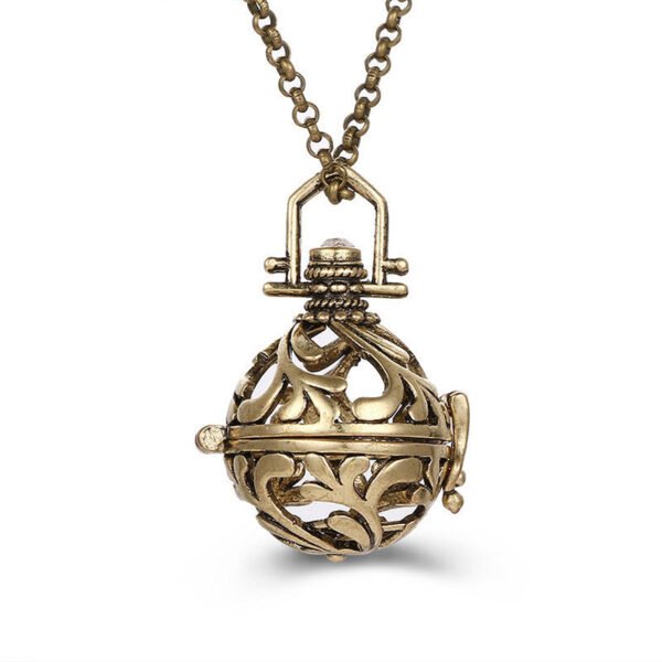 Aromatherapy Zircon Cage Necklace - Essential Oil Diffuser Pendant