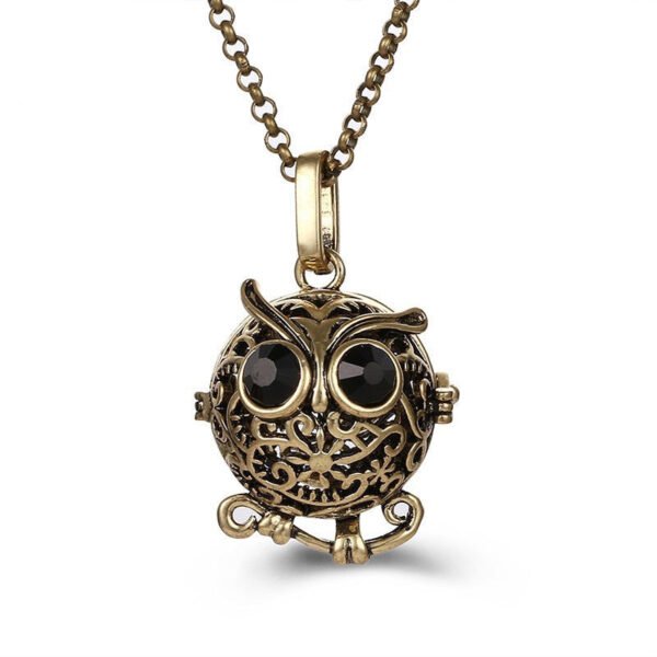 Aromatherapy Zircon Cage Necklace - Essential Oil Diffuser Pendant