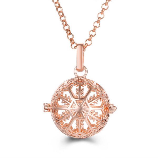 Aromatherapy Zircon Cage Necklace - Essential Oil Diffuser Pendant